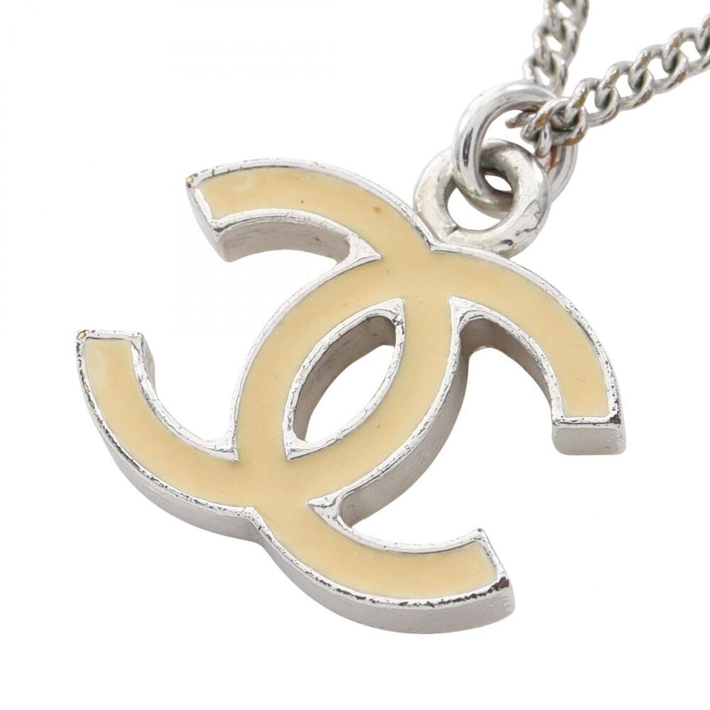CHANEL Cream Logo Necklace - Picture 1 of 5